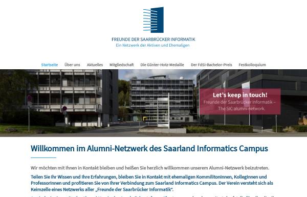 Vorschau von www.fdsi.org, Freunde der Saarbrücker Informatik (FdSI)