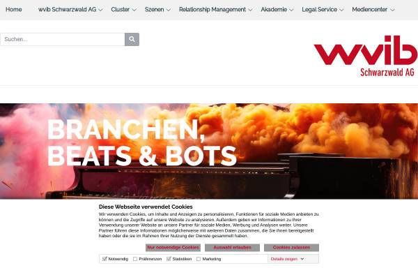 Vorschau von www.wvib.de, Wirtschaftsverband Industrieller Unternehmen Baden e.V. (WVIB)