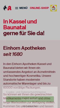 Vorschau der mobilen Webseite www.apotheke-im-dez-app.de, Apotheke im DEZ