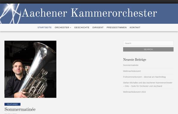 Vorschau von www.aachenerkammerorchester.de, Aachener Kammerorchester (AKO Aachen)
