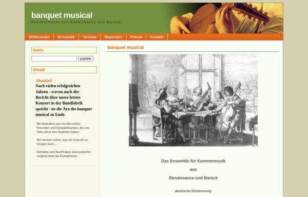 Vorschau von www.banquetmusical.de, banquet musical