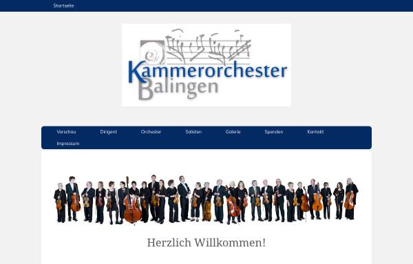 Vorschau von www.kammerorchester-balingen.de, Kammerorchester Balingen e.V.