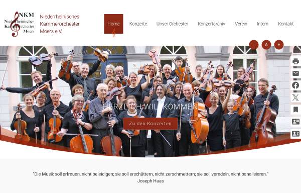 Vorschau von nkm-moers.de, Niederrheinisches Kammerorchester Moers