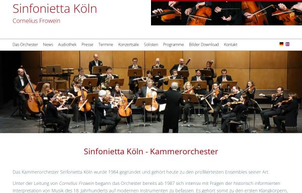 Vorschau von www.sinfonietta-koeln.de, Sinfonietta Köln