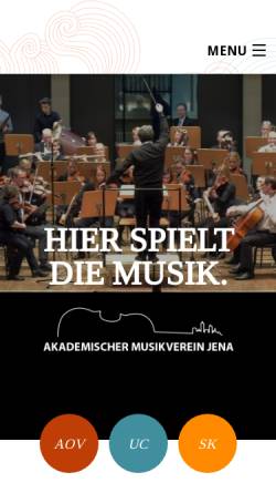 Vorschau der mobilen Webseite aov.mleo.net, Akademische Orchestervereinigung Jena