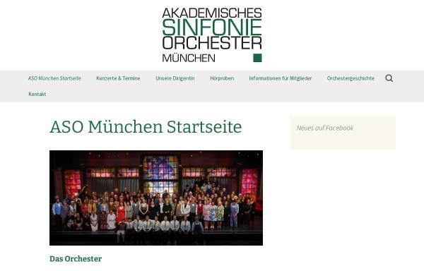 Vorschau von www.asomuenchen.de, Akademisches Sinfonieorchester München e.V.