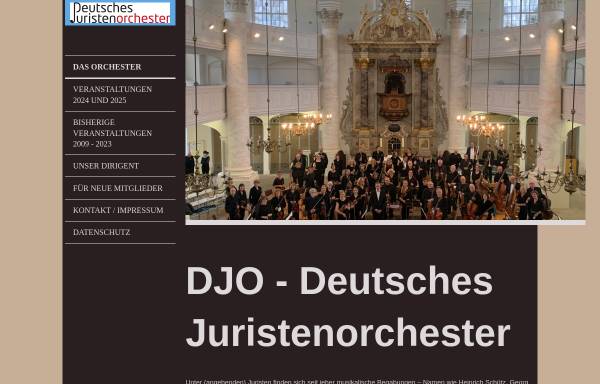 Vorschau von www.deutsches-juristenorchester.de, Deutsches Juristenorchester