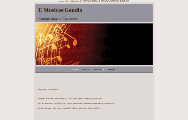 Vorschau von www.emusicaegaudio.ch, E Musicae Gaudio