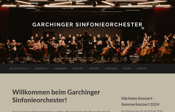 Vorschau von www.garchinger-sinfonieorchester.de, Garchinger Sinfonieorchester
