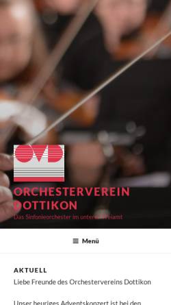 Vorschau der mobilen Webseite www.ovdottikon.ch, Orchesterverein Dottikon