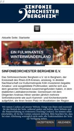 Vorschau der mobilen Webseite www.sinfonieorchester-bergheim.de, Sinfonieorchester Bergheim e.V.