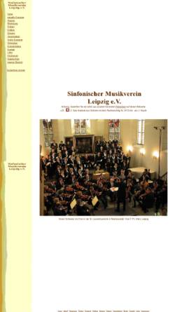 Vorschau der mobilen Webseite www.sinfonischer-musikverein-leipzig.de, Sinfonischer Musikverein Leipzig e.V.