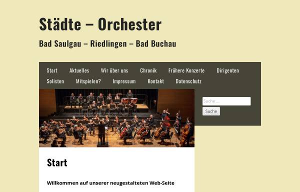 Vorschau von staedte-orchester.de, Städte-Orchester Bad Saulgau, Riedlingen, Bad Buchau