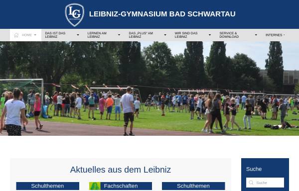 Vorschau von www.leibnizgymnasium.de, Leibniz-Gymnasium Bad Schwartau