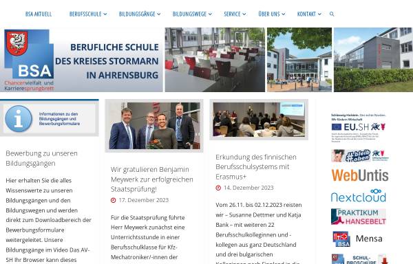 Vorschau von www.bsahrensburg.de, Berufliche Schule
