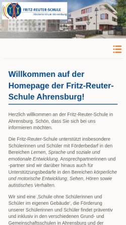 Vorschau der mobilen Webseite fritz-reuter.lernnetz.de, Fritz-Reuter-Schule