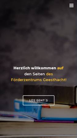Vorschau der mobilen Webseite www.foerderschule-geesthacht.de, Förderschule Geesthacht