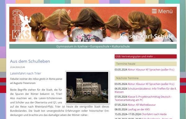 Vorschau von www.kks-itzehoe.de, Kaiser-Karl-Schule