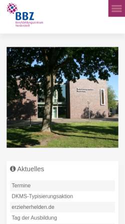 Vorschau der mobilen Webseite www.bsnorderstedt.de, Berufliche Schule des Kreises Segeberg in Norderstedt