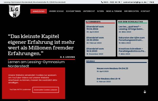 Vorschau von www.lg-n.de, Lessing-Gymnasium