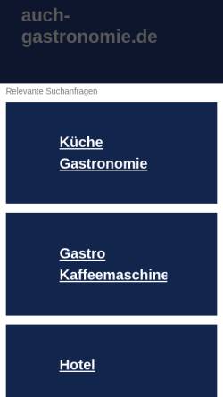 Vorschau der mobilen Webseite www.auch-gastronomie.de, Auch Gastronomie