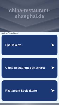 Vorschau der mobilen Webseite www.china-restaurant-shanghai.de, China-Restaurant Shanghai