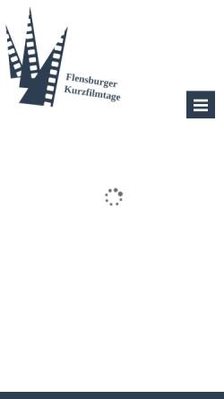 Vorschau der mobilen Webseite www.flensburger-kurzfilmtage.de, Flensburger Kurzfilmtage