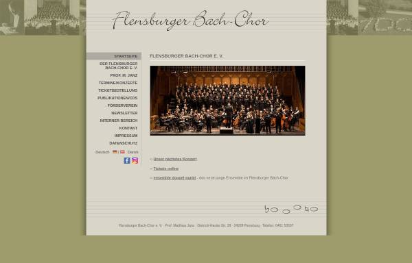 Vorschau von www.flensburger-bach-chor.de, Flensburger Bach-Chor e.V.