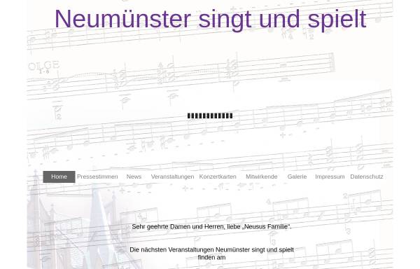 Vorschau von www.neumuenstersingtundspielt.de, Neumünster singt und spielt
