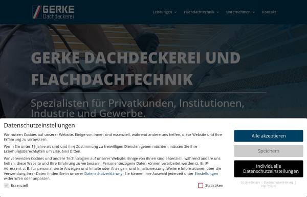 Vorschau von www.gerke-dach.de, Dachdeckerei Gerke