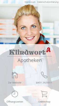 Vorschau der mobilen Webseite www.klindwort.de, Klindwort-Kurpassage