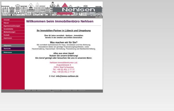 Vorschau von www.immo-nehlsen.de, Nehlsen Immobilien