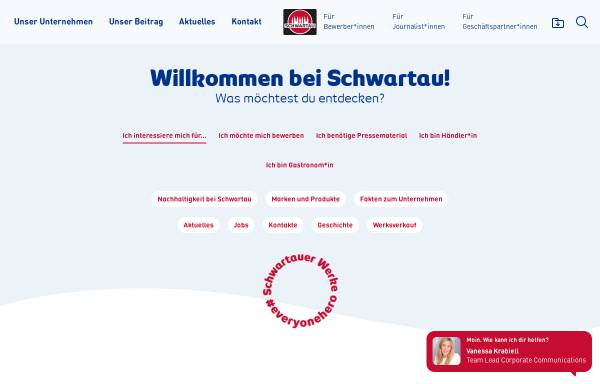 Vorschau von www.schwartauer-werke.de, Schwartauer Werke GmbH & Co.KGaA