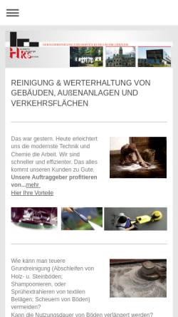 Vorschau der mobilen Webseite www.hrs-reinigungsservice.de, HRS Reinigungsservice