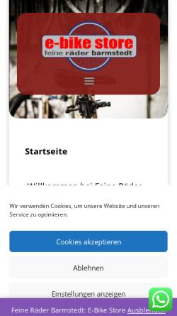 Vorschau der mobilen Webseite barmstedt.feineraeder.de, Fahrrad Jepsen