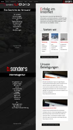 Vorschau der mobilen Webseite www.bsonders.de, B.Sonders Ulf Brügmann Werbeagentur GbR