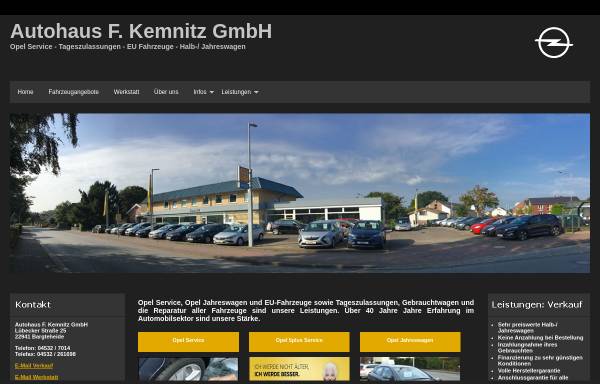 Vorschau von www.autohaus-kemnitz.de, F. Kemnitz GmbH