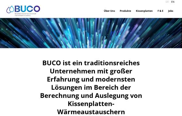 Vorschau von www.buco-international.com, Buco Wärmeaustauscher GmbH