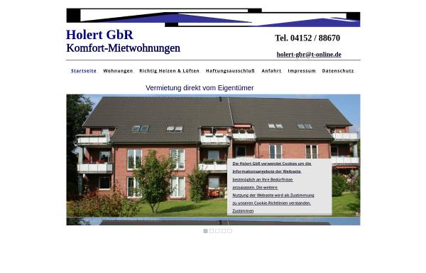 Vorschau von www.holert-gbr.de, Holert GbR Haus- und Wohnungsvermietung