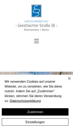 Vorschau der mobilen Webseite www.kanzlei-doege.de, Rechtsanwälte Otten & Weiner