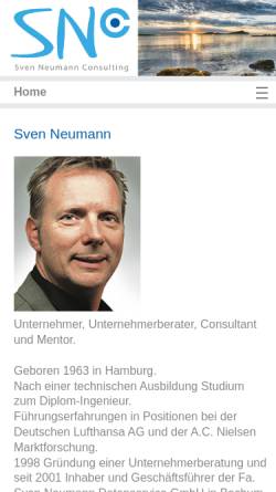 Vorschau der mobilen Webseite www.snconsulting.de, SNConsulting