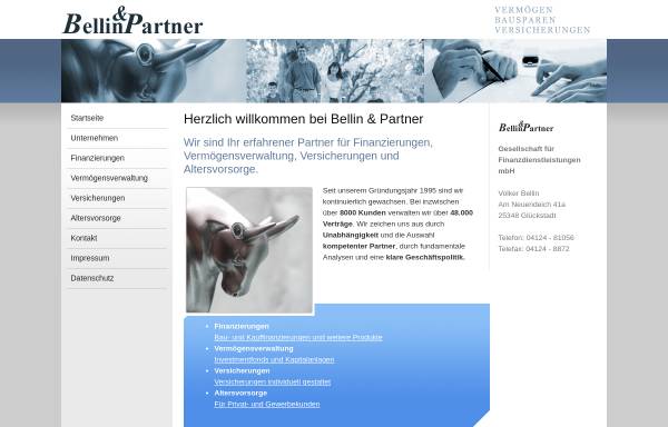 Vorschau von www.bellinundpartner.de, Bellin & Partner Gesellschaft für Finanzdienstleistungen mbH