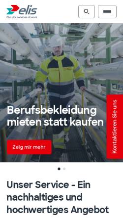 Vorschau der mobilen Webseite www.berendsen.de, Berendsen GmbH