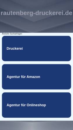 Vorschau der mobilen Webseite www.rautenberg-druckerei.de, C.L. Rautenberg-Druck Druckerei- und Verlagsgesellschaft mbH