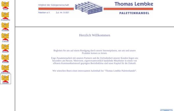 Vorschau von www.lembke-paletten.de, Thomas Lembke Palettenhandel