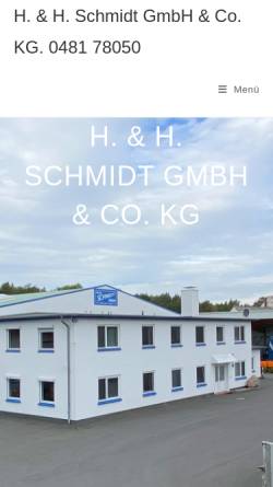 Vorschau der mobilen Webseite www.schmidt-heide.de, H. u. H. Schmidt GmbH & Co KG.