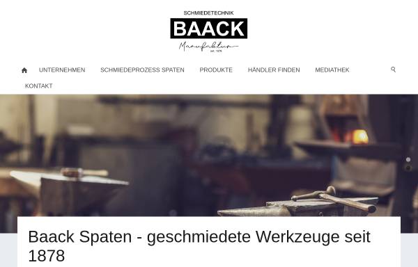 Vorschau von www.baackspaten.de, Baack Spaten