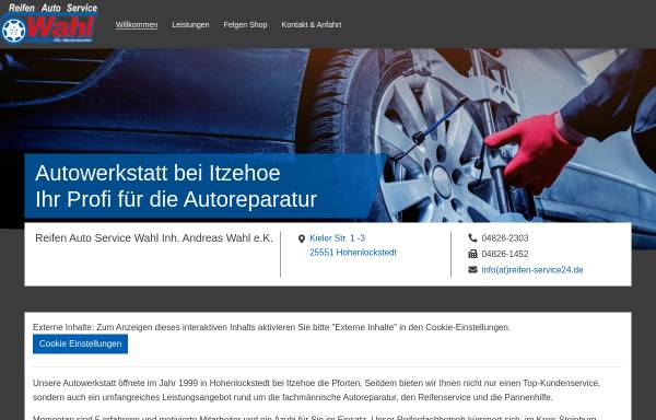 Vorschau von www.reifen-service24.de, Reifen-Auto-Service Wahl