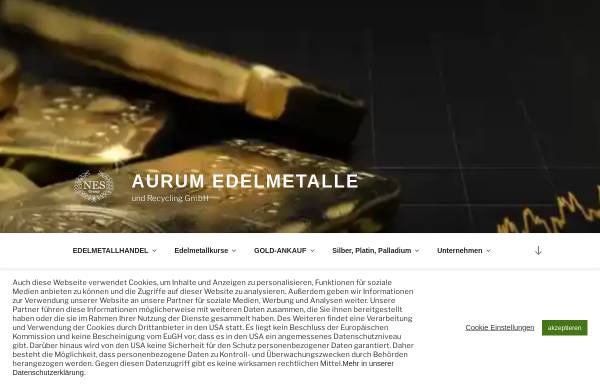 Vorschau von aurum-edelmetalle.de, Aurum-Edelmetalle u.R.GmbH