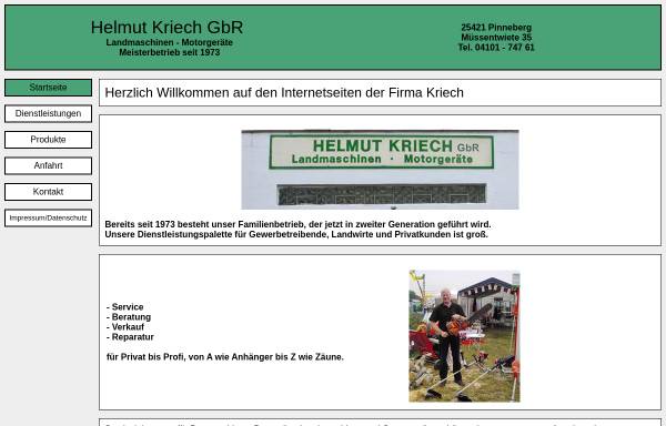 Vorschau von www.kriech-pinneberg.de, Helmut Kriech GbR